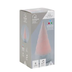 Veilleuse musicale led multicolore forme sapin de Noël-Gifi Outlet