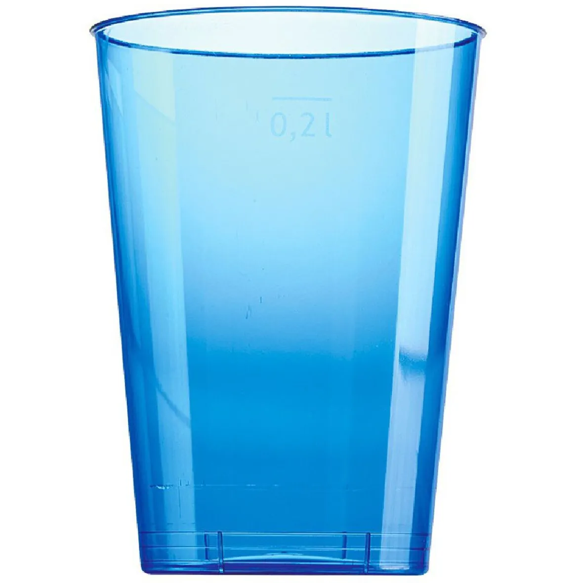 Verre en plastique bleu x 6-Gifi Online
