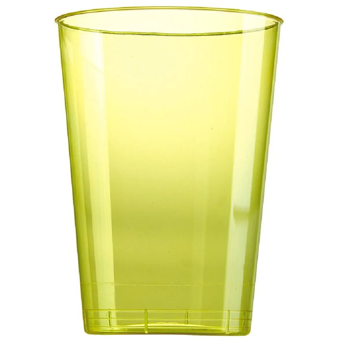 Verre en plastique jaune x 6-Gifi