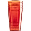 Verre en plastique rouge x 6-Gifi New