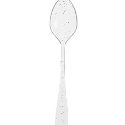 Verrine et cuillère pailletée argentée plastique x12-Gifi Online