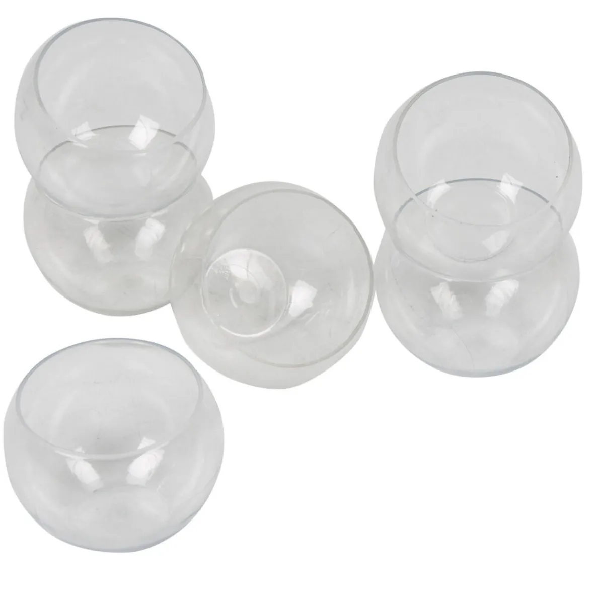 Verrine plastique transparente forme aquarium x6-Gifi Sale