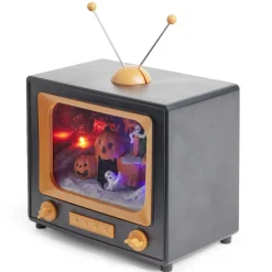 Village animé Halloween à piles télévision pumpkin park H19cm-Gifi Outlet