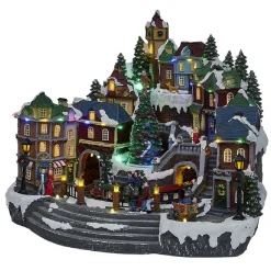 Village de Noël animé lumineux musical-Gifi Best