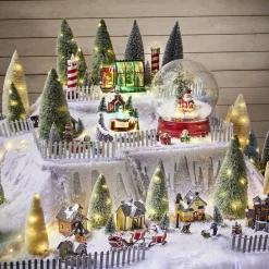 Village de Noël et personnages résine-Gifi Discount