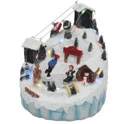 Village de Noël montagne enneigée lumineuse 16 LED multicolore fixe-Gifi Clearance