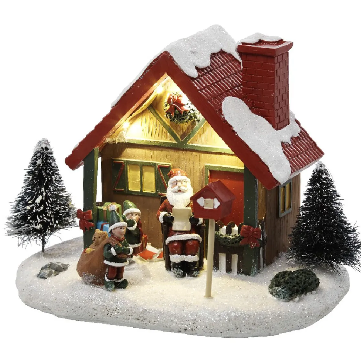 Village lumineux du Père-Noël 4 led-Gifi Best